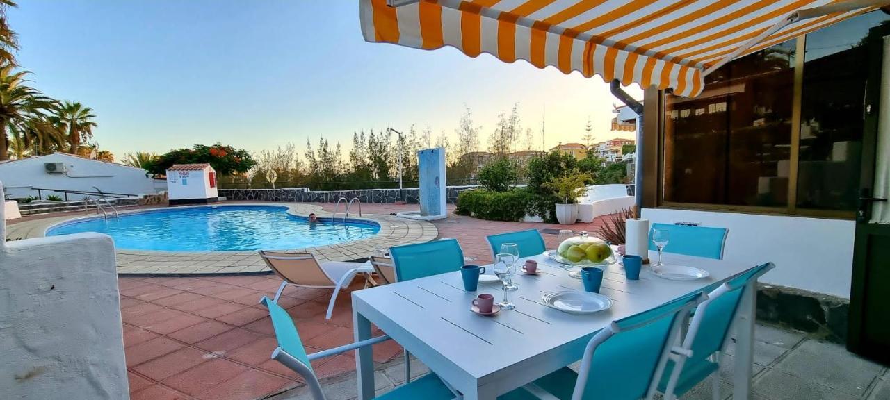 Arguineguin, Two Bedrooms Bungalow, Pool & Wifi Exterior foto